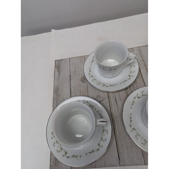 Sheffield China Japan Elegance Set of 4 Teacups and Saucers - Picture 3 of 9